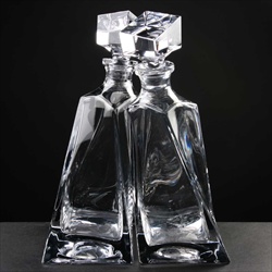 The Lovers Decanters made a supreme 4th Wedding Anniversary Gift. Two decanters, intertwined.