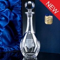Inverness Crystal Elite Panelled Wine Decanter, Satin Boxed, Single