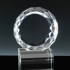 Optical Crystal Award 6 inch Glen Finnan, Single, Velvet Casket