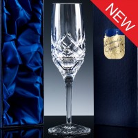 Inverness Crystal Premier Fully Cut 24% Lead Crystal 6oz Champagne Flute, Satin Boxed