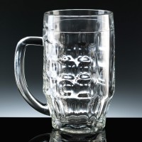 Stein 0.5 Litre Tankard panel opposite handle Beer Glass, Single, Blue Boxed